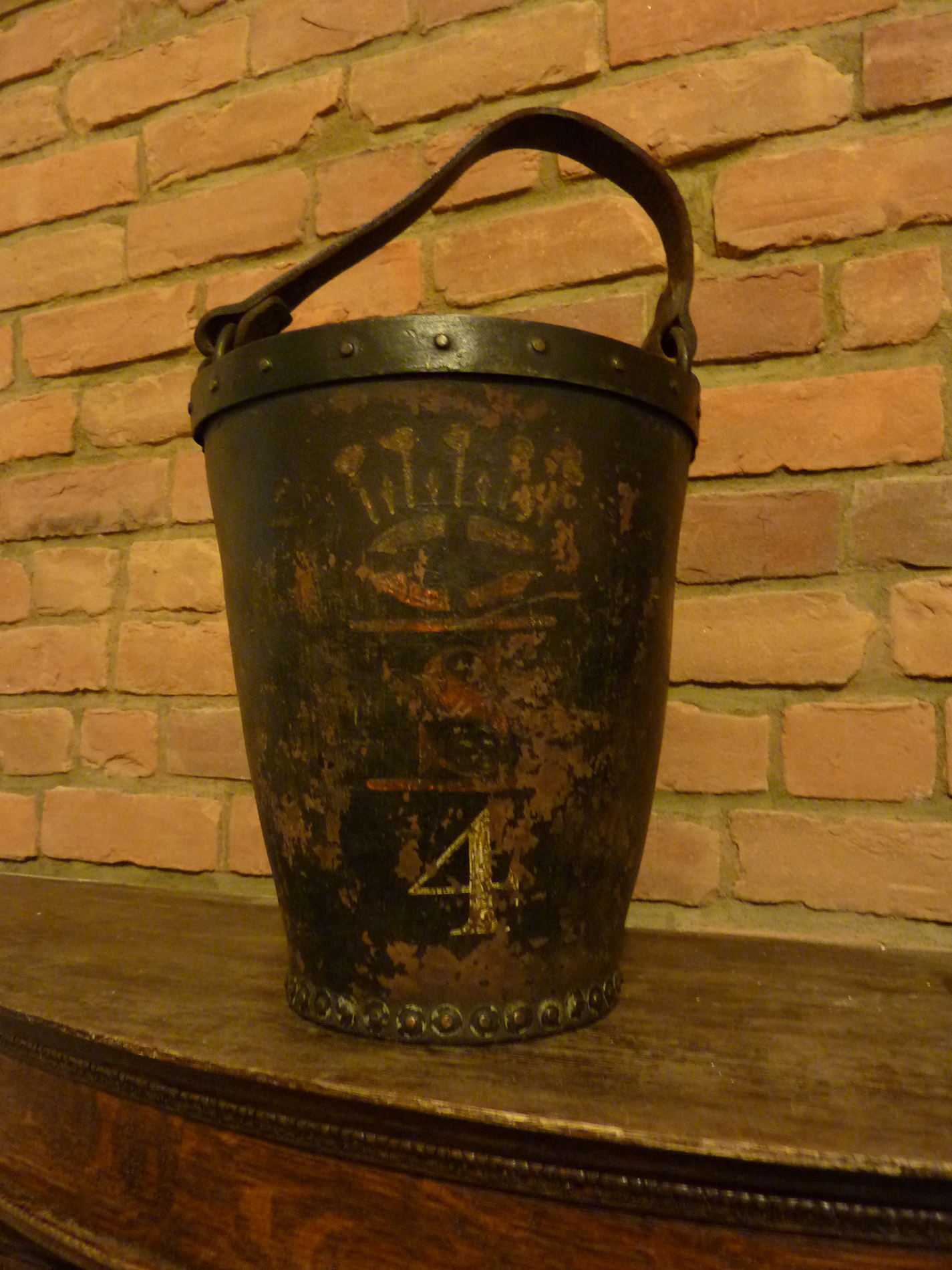 leather bucket